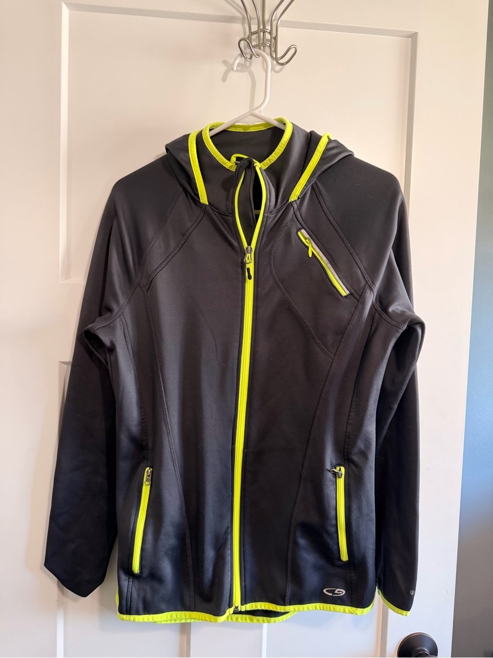 Champion Running Jacket - Neon Yellow & Grey